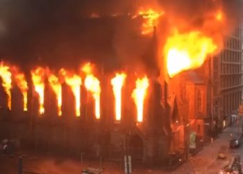 /VIDEO/SMENJEN STAREŠINA HRAMA SVETOG SAVE NA MENHETNU: Skandal ometa rekonstrukciju požarom RUINIRANE SRPSKE CRKVE!